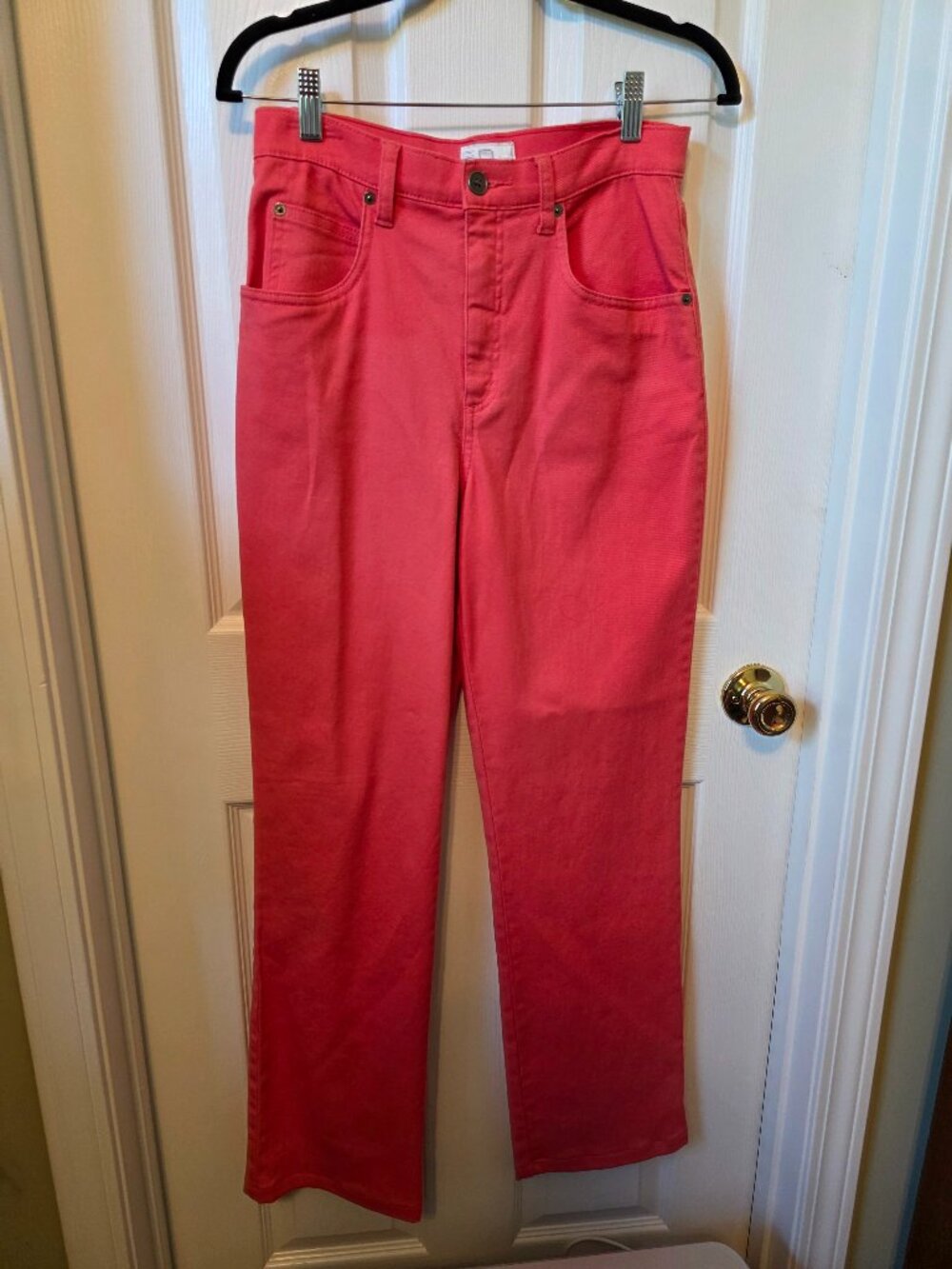 FDJ Peggy Bootcut High Rise Jeans Coral size 6 🌺 pop pink flare denim